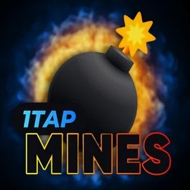 1Tap Mines slot logo by Turbo Games at Spinmacho Casino