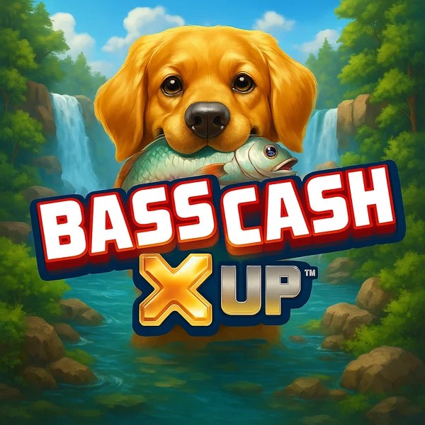 Bass Cash X UP casino game by Alchemy Gaming – featured logo at Spinmacho Casino