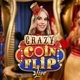 Enjoy Crazy Coin Flip by Evolution – logo hosted on spinsmacho.com.de