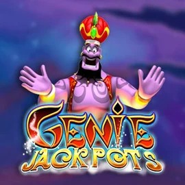 Jackpots logo of Genie Jackpots from Blueprint Gaming at Spinmacho Casino
