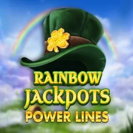Rainbow Jackpots Power Lines logo by Red Tiger Gaming at Spinmacho Casino